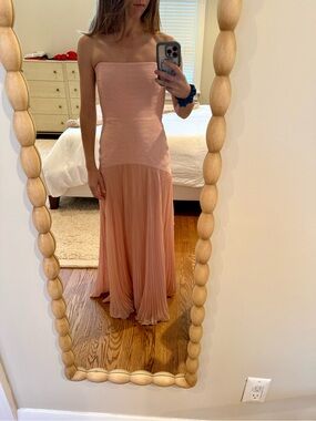 open lace back dress ALEXIS Women's Sunniva Dress, Pink, L at Amazon Women's Clothing store
